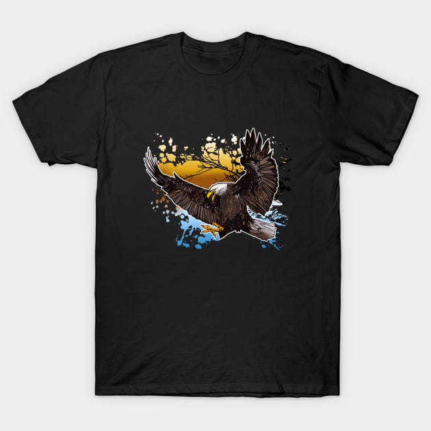 Bald Eagle T-Shirt by adamzworld